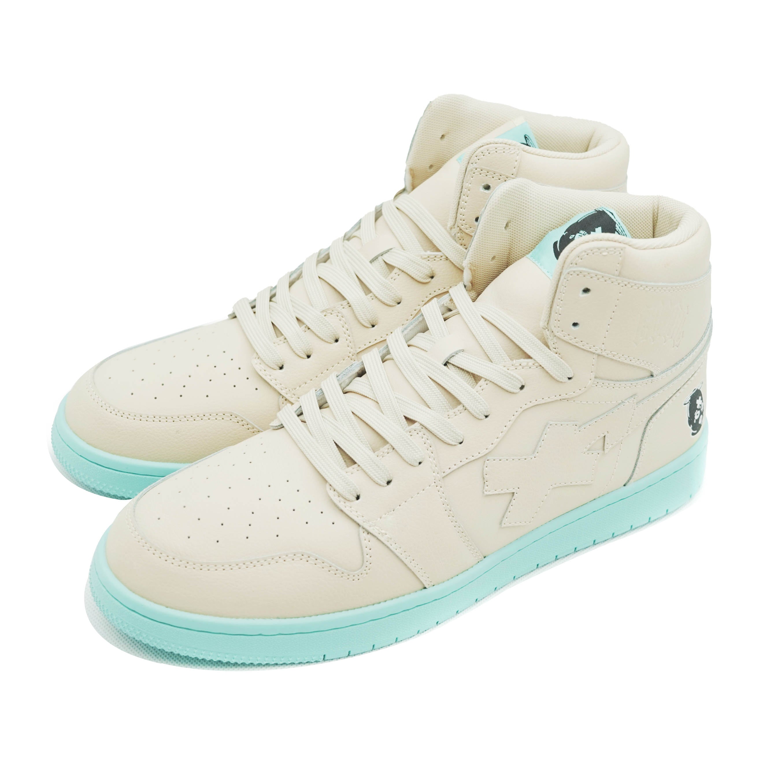 EVOL Sneakers - Cream/Teal