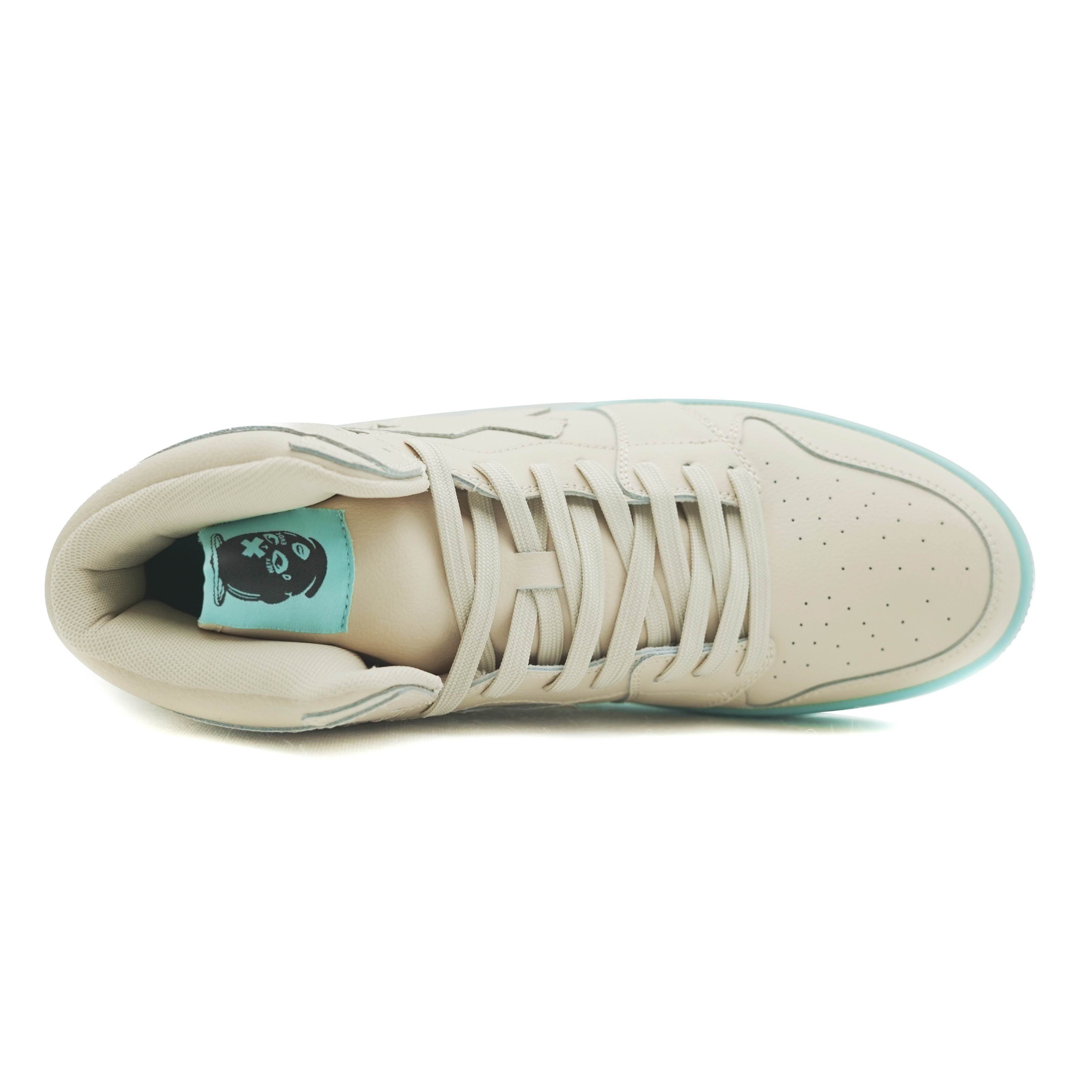 EVOL Sneakers - Cream/Teal